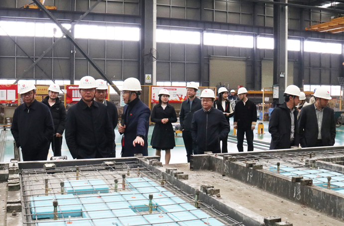 吉安市吉州區(qū)副區(qū)長彭忠康攜調(diào)研團到市政遠大公司調(diào)研裝配式建筑