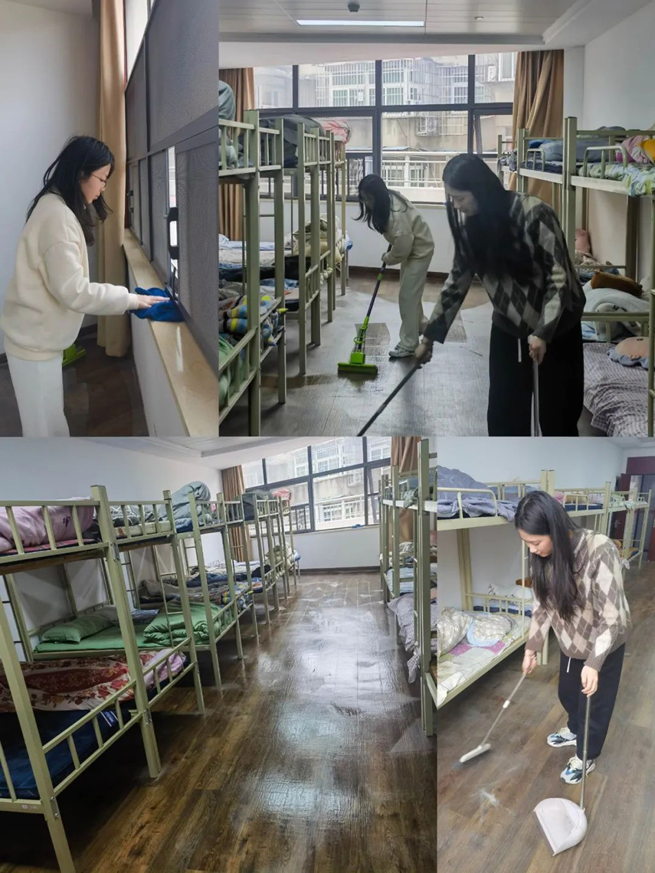 機關團支部組織志愿者開展“扮靚新宿舍，溫情暖人心”集中清掃活動